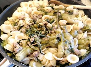 Orecchiette in der Pfanne