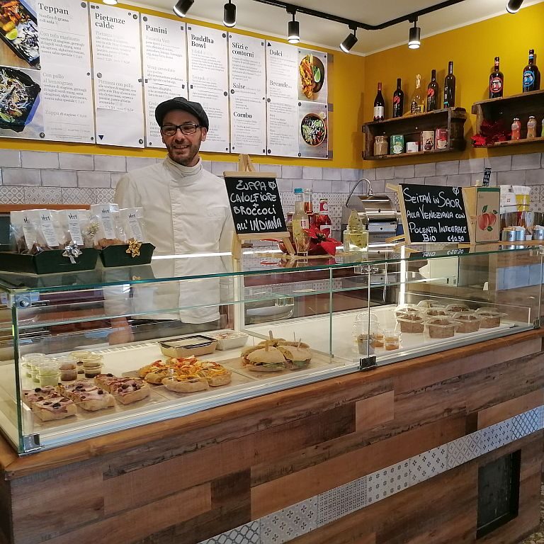Claudio Petracco in seinem Lokal "Vert"