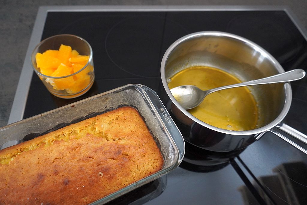 Zubereitung von Orangenplumcake