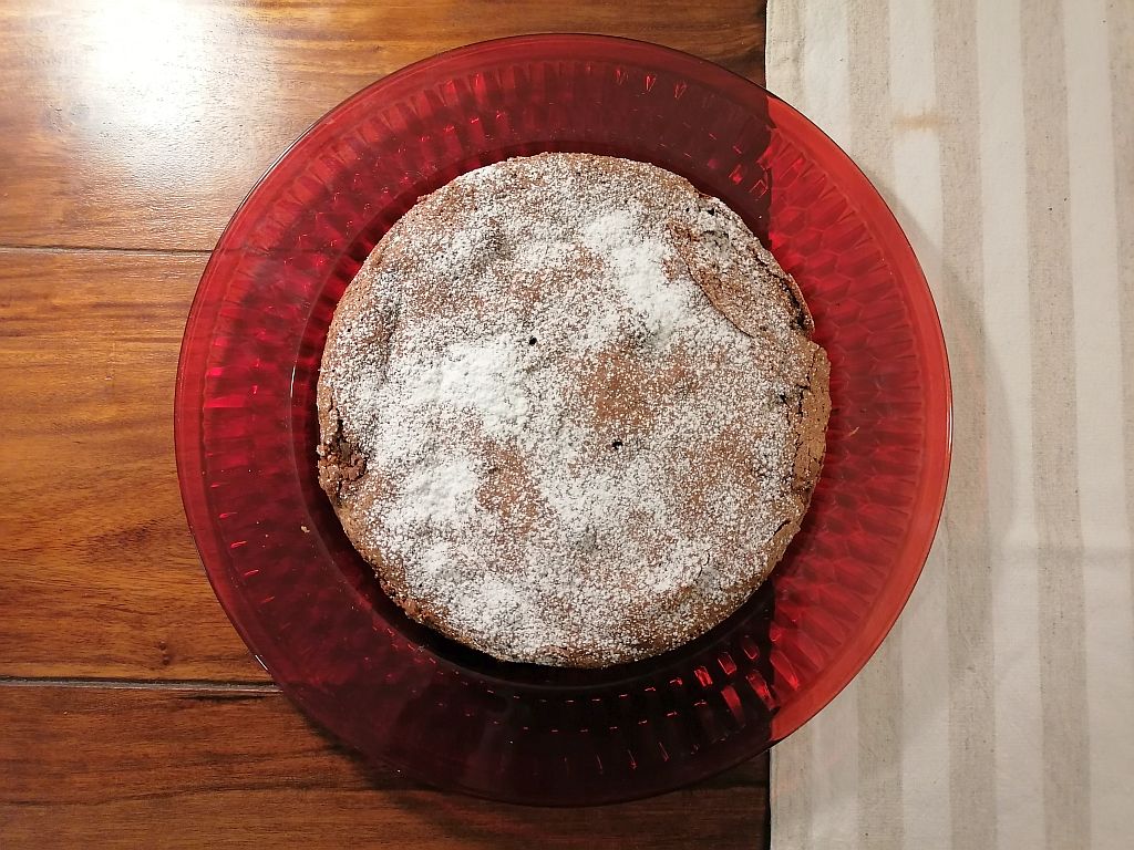 Torta caprese von oben