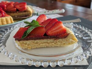 Erdbeertorte mit Schokoganache