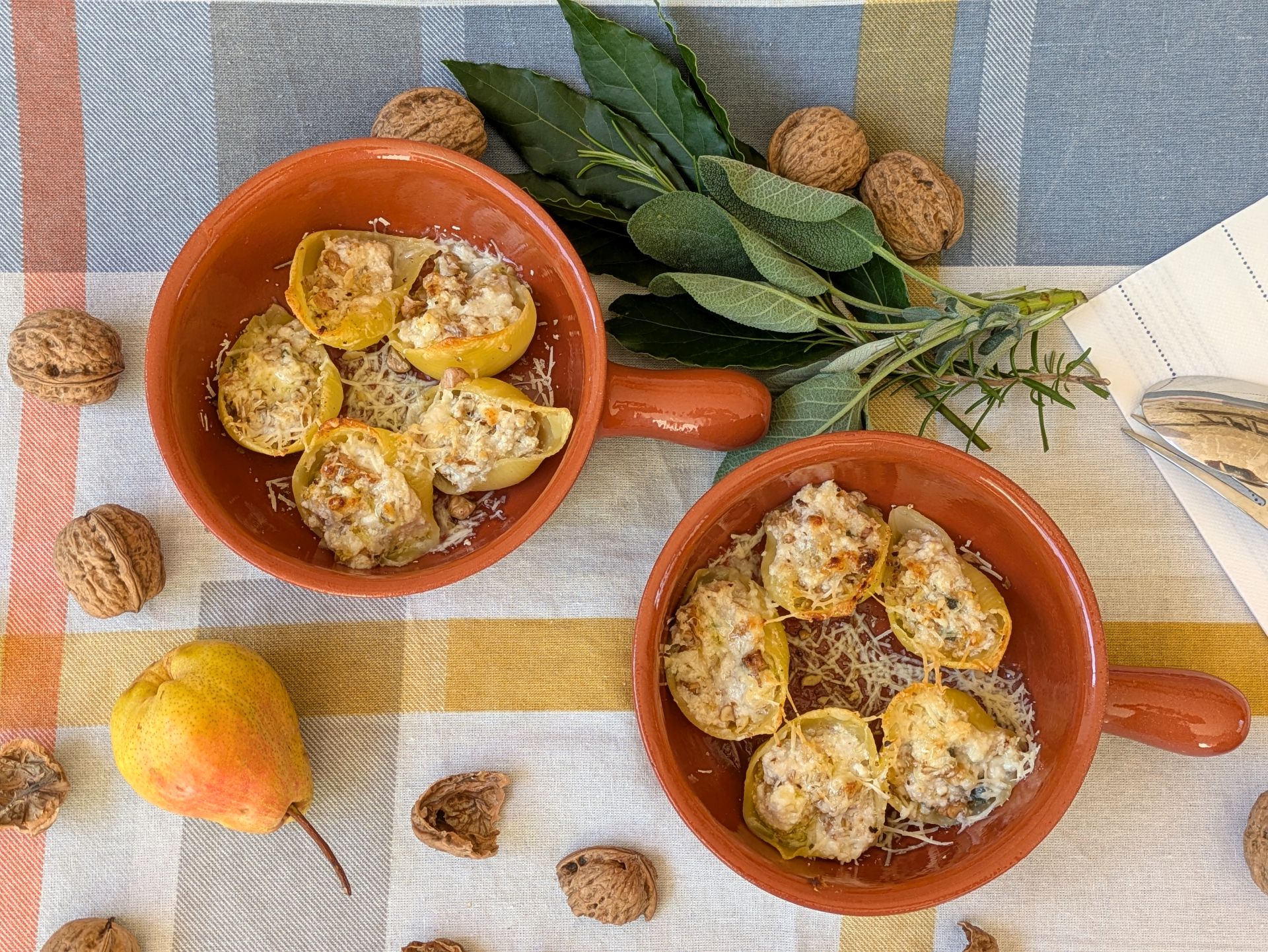 Conchiglioni gratiniert